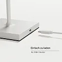 SIGOR Batteri bordlampe NUINDIE TANGO med USB tilslutning, CCT Switch, med touch-dæmper, magnetisk montering IP20, snehvide dæmpbar