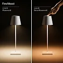SIGOR battery table lamp NUINDIE TANGO IP20, graphite grey dimmable