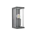 Udendørs wall luminaire NULATERN MINI E27 IP54, antracit dæmpbar