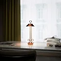Batteri bordlampe NUDIDEROT med krog, CCT Switch, med touch-dæmper IP54, kobber dæmpbar