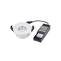 SIGOR recessed luminaire ARGENT swivelling IP54, white dimmable 8W 580lm 3000K 36° 36° CRI 90