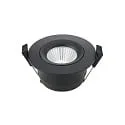 Indbygningslampe ARGENT svingbar IP54, sort dæmpbar 8W 450lm 2000-3000K 36°