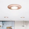 SIGOR Indbygningslampe DILED 68 svingbar, Dim-To-Warm IP30, hvid dæmpbar 6W 360lm 2100-2700K 36° 36° CRI 95