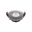 Indbygningslampe DILED 68 svingbar IP20, chrom, sort dæmpbar 6W 380lm 3000K 36° 36° CRI 95