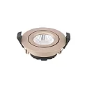 recessed luminaire DILED 68 swivelling, Dim-To-Warm IP30, champagner dimmable 6W 360lm 2100-2700K 36° 36° CRI 95
