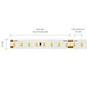 SIGOR LED Strip EXPERT LONG DISTANCE LED, 19,2W/m, 4000K, 1-10M, 128 LED/m, IP20, 24V, 2400lm, Ra90