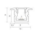 SIGOR indbygningsprofil SCHMAL 6, hvid