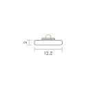 SIGOR Alu monteringsskinne 12 - til LED Strips op til 1.22cm bredde, længde 100cm