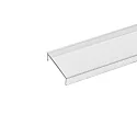 Blænde til Overflade profil 20, flush, længde 100cm, opal