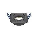 Indbygningslampe svingbar GU5,3 IP20, sort