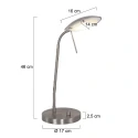 Mexlite Mexlite Bordlampe ELOI, stål