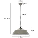 Pendel NOVÉ halvrund E27 IP20
