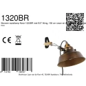 Mexlite wall luminaire NOVE E27 IP20, dimmable