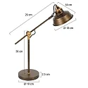 Mexlite Bordlampe NOVE E27 IP20, dæmpbar