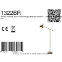 Mexlite Standerlampe NOVE 1-flamme E27 IP20, bronze dæmpbar