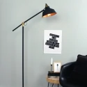Mexlite Mexlite Standerlampe NOVÉ, 1-flamme, sort