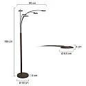 Mexlite floor lamp SYNNA IP20, dimmable