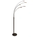Mexlite Standerlampe SYNNA 5-flammer IP20, kakao dæmpbar