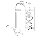 Mexlite floor lamp SYNNA IP20, dimmable