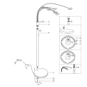 Mexlite Standerlampe SYNNA 5-flammer IP20, kakao dæmpbar