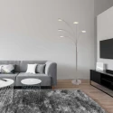 Mexlite Mexlite Floor lamp SYNNA, 5 flames, steel
