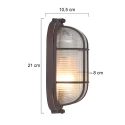 Mexlite Loftlampe LISANNE, 1-flamme, brun