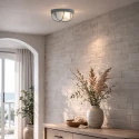 Mexlite Ceiling luminaire LISANNE, 1 flame, brown