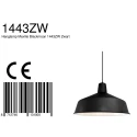 Mexlite Mexlite Pendel BLACKMOON, 1-flamme, sort