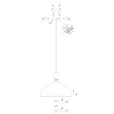 Mexlite Mexlite Pendel BLACKMOON, 1-flamme, sort