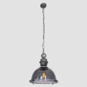 Steinhauer Steinhauer Pendel BIKKEL, 1-flamme, glas, grå