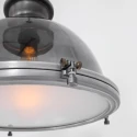 Steinhauer Steinhauer Pendel BIKKEL, 1-flamme, glas, grå