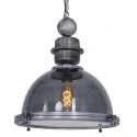 Steinhauer Steinhauer Pendel BIKKEL, 1-flamme, glas, grå