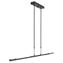 Steinhauer Pendant luminaire ZELENA LED, 3 flames, silver