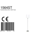 Mexlite Mexlite Standerlampe NOOR, 1-flamme, stål