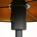 Mexlite floor lamp NOOR 1 flame E27 IP20, black dimmable