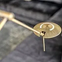 Steinhauer Standerlampe ZODIAC LED, 2-flammer, med læsearm, bronze