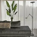 Steinhauer Steinhauer Standerlampe ZODIAC LED, 2-flammer, med læsearm, sort