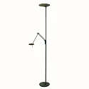 Steinhauer Steinhauer Standerlampe ZODIAC LED, 2-flammer, med læsearm, sort
