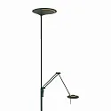 Steinhauer Steinhauer Standerlampe ZODIAC LED, 2-flammer, med læsearm, sort