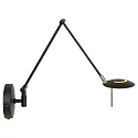 Steinhauer Steinhauer Wall luminaire ZODIAC LED, 1 flame, black