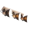 Mexlite Spot GEARWOOD, 3-flammer, bronze