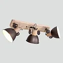 Mexlite Spot GEARWOOD, 3-flammer, bronze