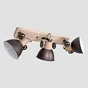 Mexlite Spot GEARWOOD, 3-flammer, bronze