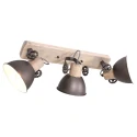 Mexlite Mexlite Spot GEARWOOD, 3-flammer, antracit