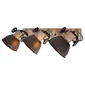 Mexlite Spot GEARWOOD, 3-flammer, bronze