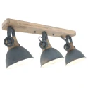 Mexlite Mexlite Spot GEARWOOD, 3-flammer, grå