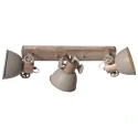 Loftlampe GEARWOOD 3-flammer E27 IP20, taupe dæmpbar