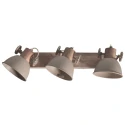 Mexlite Loftlampe GEARWOOD 3-flammer E27 IP20, taupe dæmpbar