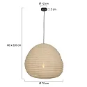anne light & home AN Pendel BANGALORE, 1-flamme, brun