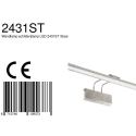 Steinhauer Steinhauer Væglampe LITHO LED, 1-flamme, 60cm, sølv
